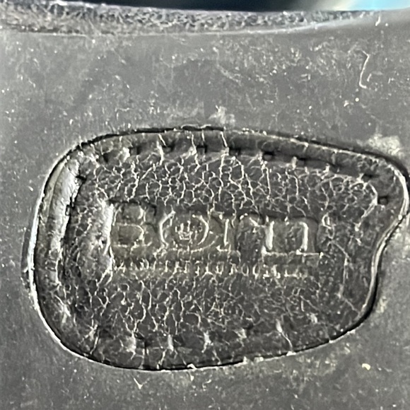 Born Leather Mary Jane Style Black Chunky Heel 8 US - Picture 15 of 16